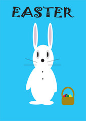 Easter Bunny With Easter Eggs