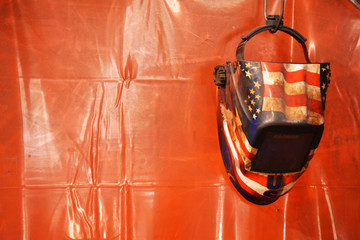 hanging welding gear