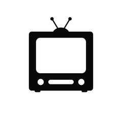 Tv icon. Television sign vector illustration on white isolated background. Video channel business concept. Vector illustration 