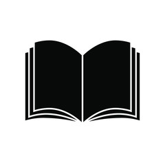 Book icon isolated on white background. Book logo. Vector illustration 
