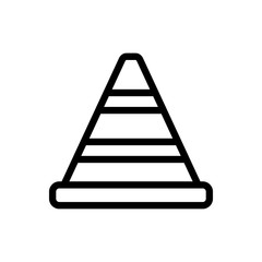 Cone outline icon. Symbol, logo illustration for mobile concept and web design.