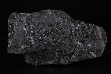 Lignite lump. Carbon as an energy source.