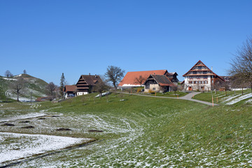 Typischer Bauernhof im Kanton Zug (Schwand bei Neuheim)