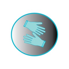 gloves  logo  design template