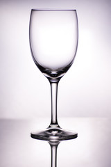empty wine glass