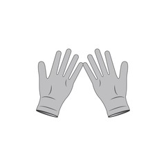 Obraz premium gloves logo design template