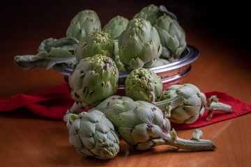 fresh and healthy artichoke plant