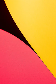Yellow and Pink Bright Background with Shadow
