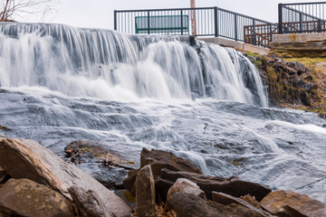 Fototapeta premium Waterfall with rocks