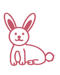 Simple easter bunny for the holiday.