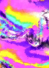 Obraz premium Abstract Colorful Geometrical Artwork,Abstract Graphical Art Background Texture,Modern Conceptual Art