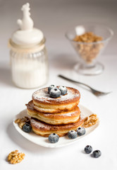 tasty pancakes with sugar