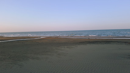 beach at sunset