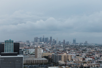 Fototapeta na wymiar view of downtown los angeles