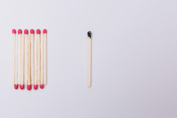 Social distance concept for epidemic safety. Keep the distance to avoid contagion.