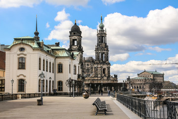 Impressions of the old town in Dresden, Germany