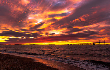 Sunrise at Sandy Point Park Annapolis Maryland 