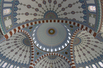 The interior of the mosque in Konakli. Anatolian coast. Turkey.