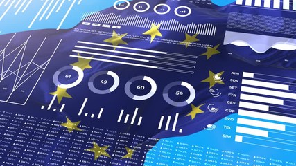 Europe Union. European statistics, infographics, financial market data - Powered by Adobe