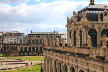 Impressions of the old town in Dresden, Germany
