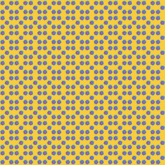Pattern Corona virus on a yellow background. Virus 3d model, pattern