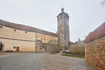 Beautiful Deutsch street of a small old provincial town