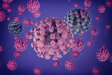 COVID-19 virus microworld of human concept