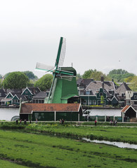 Fototapeta premium Zaanse Schans Netherlands, city in Europe