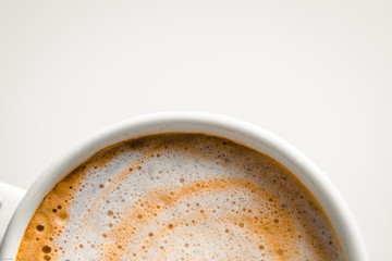 Coffee cup with white background
