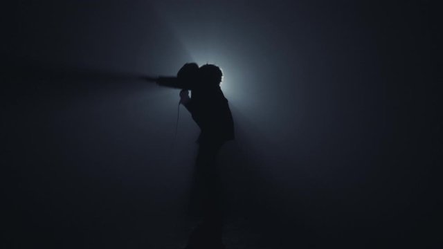A rapper in dark