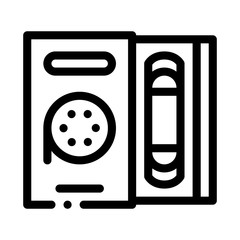 record player icon vector. record player sign. isolated contour symbol illustration