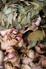 Garlic and Herbs in the Market