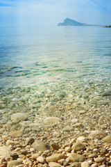 Nature background with pebble