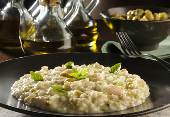 Octopus and Green Olives Risoto