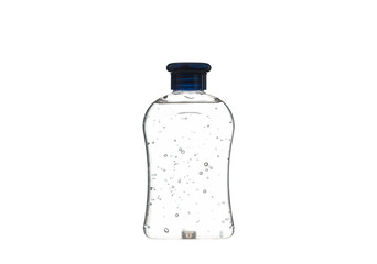 Hand sanitizer. Gel for hand hygiene. Antiseptic Hand Wash . Hand Alcohol Sanitizer. Bottle isolated on a white background. 
