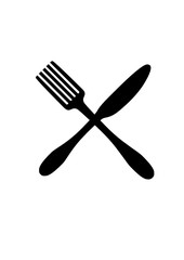Crossed cutlery