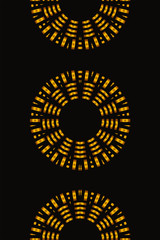 Art deco black and gold color pattern
