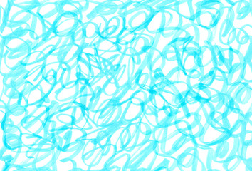 abstract graphic turquoise light blue white monochrome pattern of curved lines texture background