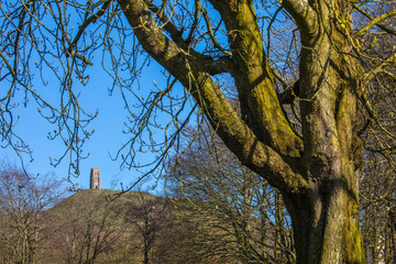 Glastonbury Tor in Somerset, UK