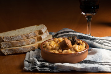 Asturian fabada, typical Spanish food