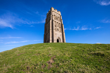 St. Michaels Tower on Glastonbury Tor in Somerset, UK © chrisdorney