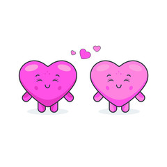 Cute Love Characters With Various Expression