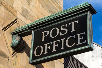 Obraz premium Traditional Post Office Sign