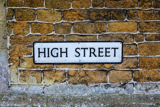 High Street In Castle Cary In Somerset