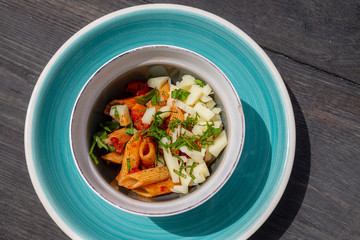 Pasta a la fresco home cooked
