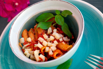 Pasta a la fresco home cooked