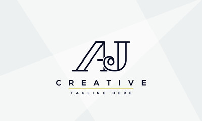 AJ Letter Logo Design. Creative Modern A J Letters icon vector Illustration.