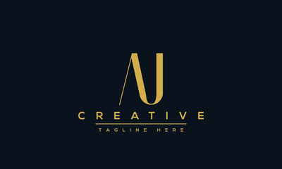 AJ Letter Logo Design. Creative Modern A J Letters icon vector Illustration.