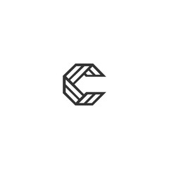 C LOGO is elegant and simple TECHNOLOGY