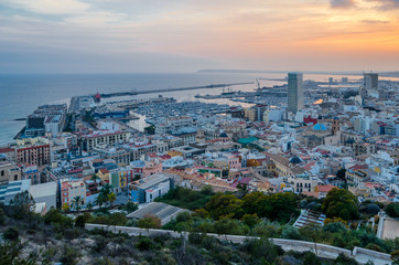 Alicante city view, Spain